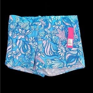 Lilly Pulitzer Blue and Pink Floral Shorts